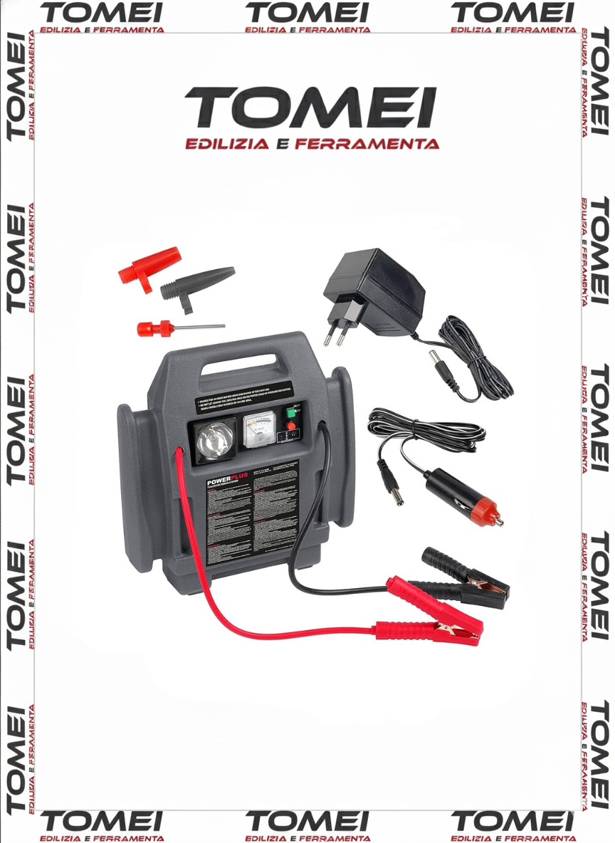 POWER STATION STARTER 4 IN 1 COMPRESSORE E AVVIATORE PORTATILE AUTOMOBILI