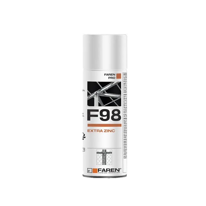 FAREN F98 Professionale ZINCO 98% EXTRA SPRAY 400ml zincante fino a 700° C