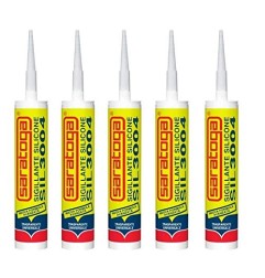 Silicone Trasparente Antimuffa SARATOGA SIL3004 280ml x 5 pezzi