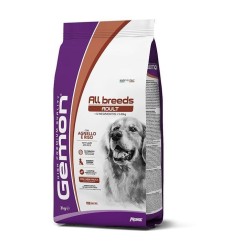Monge gemon cane medium adult agnello e riso 3 kg crocchette per cani adulti