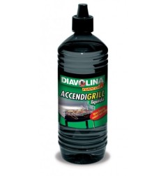Diavolina ACCENDIGRILL LIQUIDO  1 Lt - Accendi Fuoco per Grill Barbecue, Camini