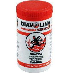 DIAVOLINA SPAZZACAMINO gr 270 PULISCI ELIMINA RIMUOVI FULIGGINE PER CAMINI STUFE