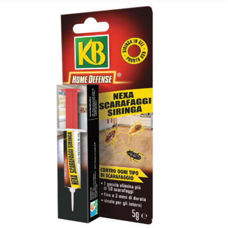 KB Nexa FOVAL GEL per SCARAFAGGI e Blatte 5 gr Siringa Pronto Uso Insetticida