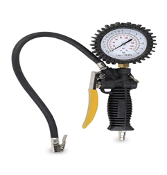 PISTOLA GONFIAGGIO CON MANOMETRO COMPRESSORE ARIA COMPRESSA HIT 119404