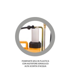 ORIGINALE VOLPI POMPA A ZAINO SPALLA LT 12 VBlack Komfort Plastica Lancia allum