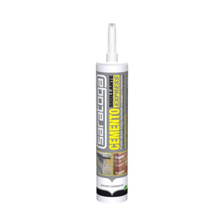 Saratoga Cemento Sigillante Express 310ml resistente umidità BIANCO O GRIGIO