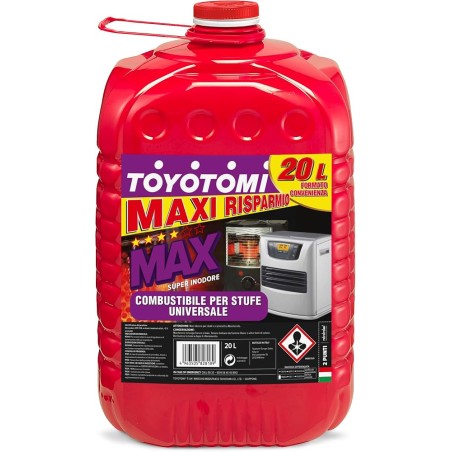 Combustibile liquido per stufe Puro universale inodore Toyotomi MAX Tanica 20 LT