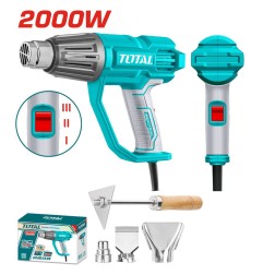 TOTAL PISTOLA TERMICA SVERNICIATORE ARIA CALDA 2000W CON 4 ACCESSORI TOTTB20078