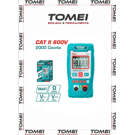Total TMT460011 Tester Multimetro Digitale con Display LCD