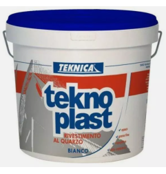 Teknica TEKNOPLAST QUARZO fino pittura esterno idrorepellente bianca 4 / 14 lt