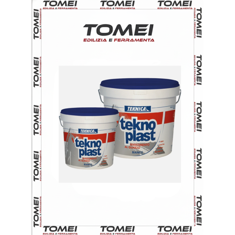 Teknica TEKNOPLAST QUARZO fino pittura esterno idrorepellente bianca 4 / 14 lt