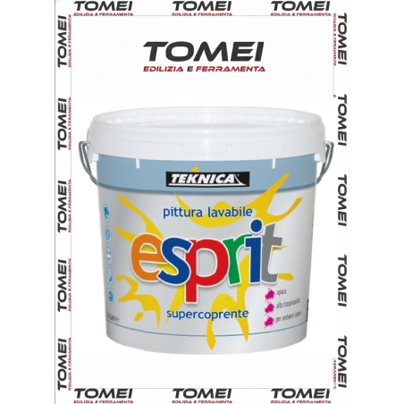 Idropittura ESPRIT Teknica LAVABILE Traspirante Alta Copertura Bianco 4-14lt