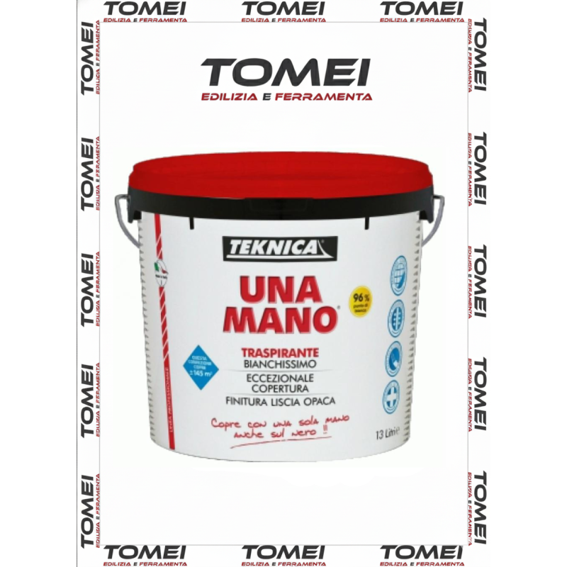 IDROPITTURA LAVABILE UNA MANO TRASPIRANTE TEKNICA 4-13 LT SUPER COPRENTE 1 MANO