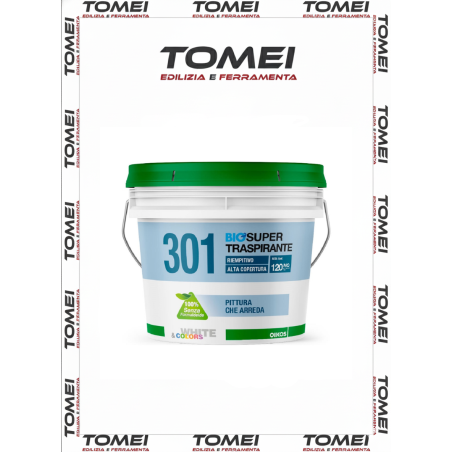 OIKOS 301 IDROPITTURA SUPER TRASPIRANTE Alta Qualità RIEMPITIVA 4-12LT