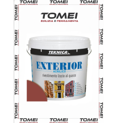 Pittura al Quarzo Teknica EXTERIOR - Rivestimento Protettivo 14LT colorato