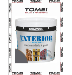 Pittura al Quarzo Teknica EXTERIOR - Rivestimento Protettivo 14LT colorato