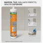Sigillante Siliconico Opaco Per Ceramica Resistente a Muffa Mapesil Tile Matt