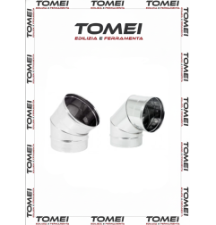 CURVA GOMITO CANNA FUMARIA Acciaio INOX 316 -45° 90°-ø80-100-200-250 - Stufa