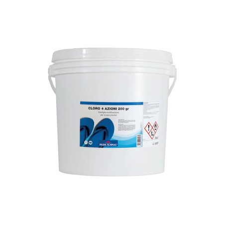 LAPI Cloro 4 Azioni PASTIGLIE 200 gr 10 kg Multifunzione Piscina