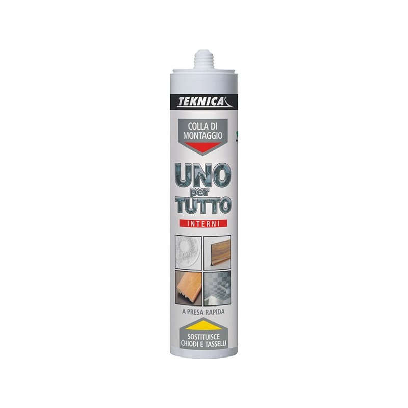 TEKNICA uno x tutto colla di montaggio forte e rapido 440gr bricolage fai da te TEKNICA uno x tutto colla di montaggio forte e rapido 440gr bricolage fai da te