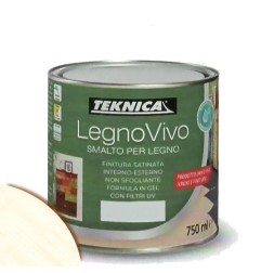 TEKNICA legno vivo smalto all'acqua per legno 750ml in gel vari colori