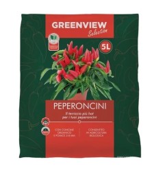 Greenview Terriccio Specifico PEPERONCINI 5 Lt con concime organico e pomice