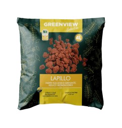 lapillo vulcanico rosso GREENVIEW misura granitella 4/8 mm 4lt