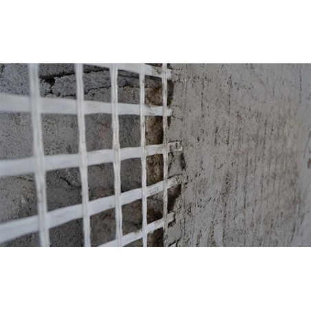 Rete Porta Intonaco Fibra di Vetro per Rasature Rinforzo Cappotto gr.160 mq 50mt
