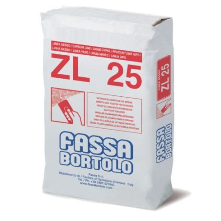 Rasante Bianco ZL 25 Fassa per lisciatura Interna a base di calce cemento 25 Kg