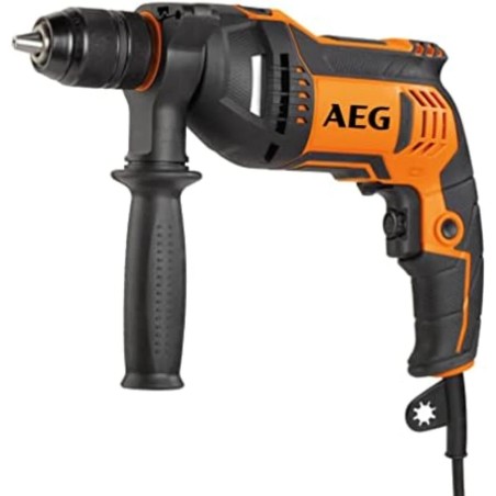 AEG SBE 750 RE Trapano a Percussione 750 W, Velocità  Fino a 3.000 g/min, Mandri