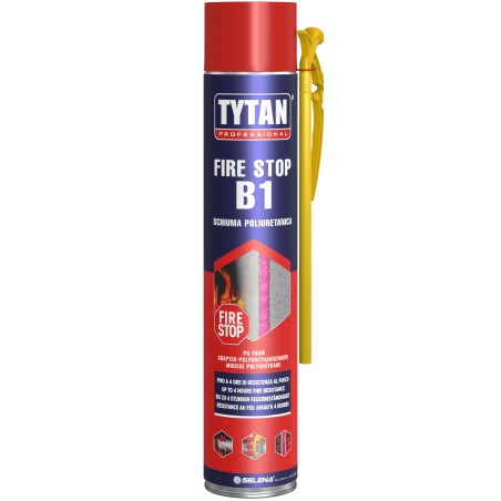 TYTAN SCHIUMA POLIURETANICA 750 ML ANTIFUOCO ALTA TEMPERATURA IGNIFUGA EL240 B1