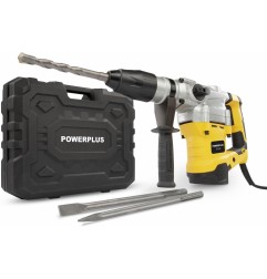 MARTELLO DEMOLITORE 1500W 3 FUNZIONI IN VALIGETTA SDS MAX POWERPLUS CON 3 PUNTE