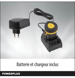 Powerplus POWXG1045-12V mini motosega con 2 batteria e caricabatterie Lama 100mm