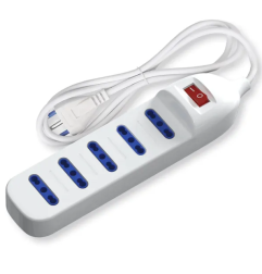 Multipresa Ciabatta Elettrica 5 Prese Universali ITA 10/16A Schuko 1,5 M Aigo