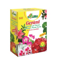 AL.FE Concime per Gerani e Piante fiorite nutre Fino a 4 Mesi 1 kg