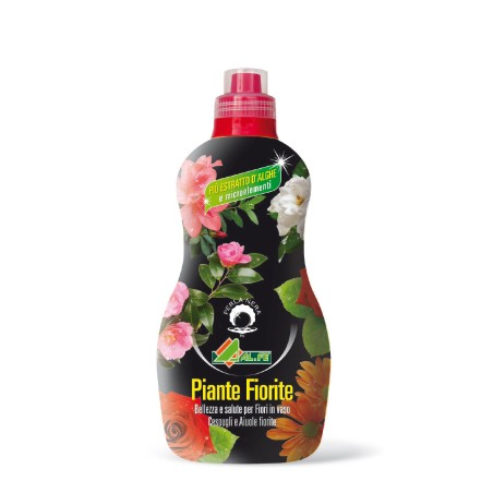 AL.FE CONCIME per Piante Fiorite Liquido Completo Ricco di Alghe  1 lt