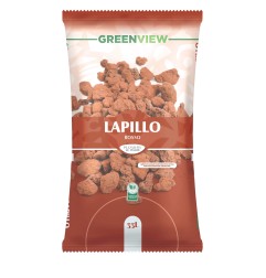 Lapillo Vulcanico Rosso 10/18 mm Lt33 Greenview pacciamatura giardino per piante