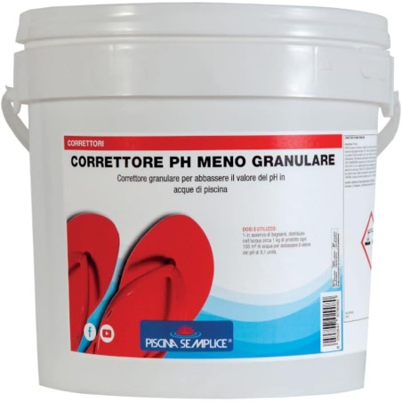 CORRETTORE PH - MENO GRANULARE PER PISCINE 8 Kg LAPI Piscina semplice