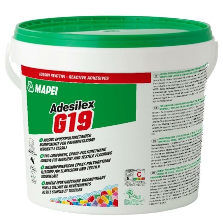 Adesivo epossipoliuretanico bicomponente pavimentazioni 5kg Mapei ADESILEX G19