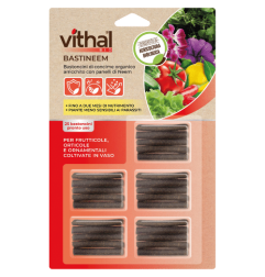 CONCIME FERTILIZZANTE 25 BASTONCINI PRONTI ALL'USO, BASTINEEM VITHAL BIO KB