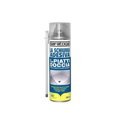 SARATOGA SCHIUMA POLIURETANICA A BASSA ESPANSIONE PER PIATTI DOCCIA DA 500 ML