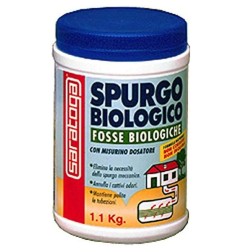 Spurgo Biologico Saratoga Polvere per Fosse Biologiche 1.1 Kg misurino dosatore