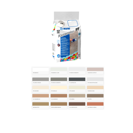 MAPEI Keracolor FF Fuga Stucco per Fughe per Pavimenti in Colori Vari da 5 Kg