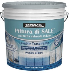 Teknica PITTURA DI SALE bianco naturale iodato traspirante antimuffa 5-12 LT