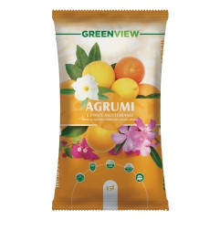 Greenview TERRICCIO TORBA PER AGRUMI LIMONI ARANCE PIANTE SUBSTRATO 45Lt con npk