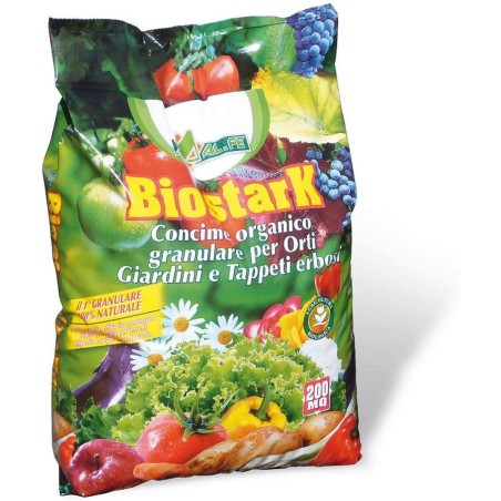 AL.FE, CONCIME universale ORGANICO GRANULARE BIOSTARK CONF. DA 5 KG