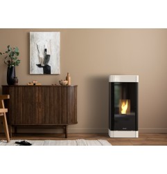 Stufa a pellet 11 kW Clea 11c Schuster Unical Canalizzata Autopulente ermetica