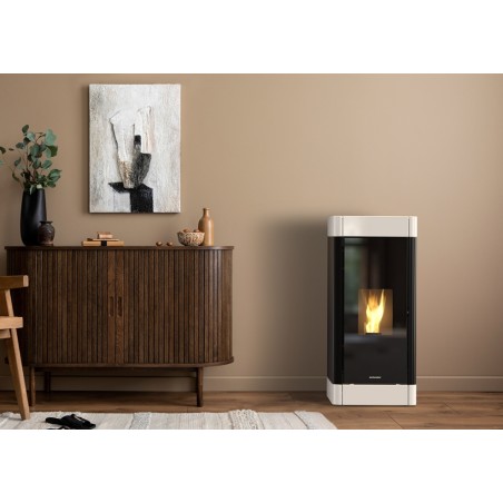 Stufa a pellet 11 kW Clea 11c Schuster Unical Canalizzata Autopulente ermetica