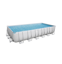 PISCINA FUORI TERRA BESTWAY POWER STEEL FRAME RETTANGOLARE CM.732X366X132 56475