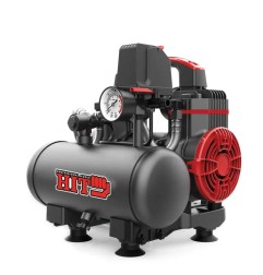 POWERX PH003S Compressore Silenziato 3 Litri 1,2HP Portatile 65 l/min 8 bar